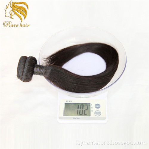 Remy Human Hair Extension Virgin Brazilian Grade 10A Straight Hair WEAVING Silky Straight Wave Machine Double Weft ALL Colors